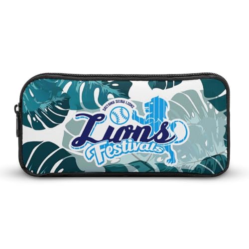 埼玉西武ライオンズ文具ケース ペンケース 収納グッズ 筆箱 ペンバッグ 筆入れ 多機能 学用品収納 大容量軽量 伸縮性が良く、繰り返し使用可能 傷防止 防汚 掃除が簡単 いろいろな文房具を収納 オフィス小物 コスメバッグとして 男女兼用 携帯便利