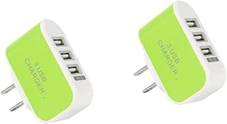 Generic 2Pcs Carregadores Móveis Carregadores De Telefone Celular Adaptador De Tomada Adaptador De Tomada Carregador USB Adaptador De Parede USB Três Tomada USB Carregador De Tomada USB