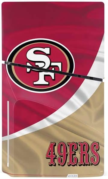 Skinit Decal Gaming Skin Compatible with PS5 Slim Disk Bundle - Officially Licensed NFL San Francisco 49ers Design