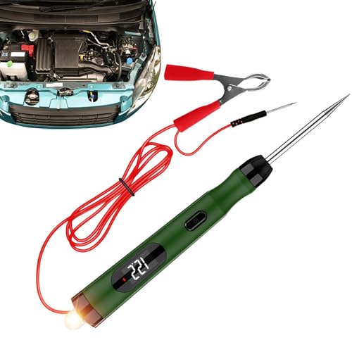 Buscador de cortocircuitos y comprobador de voltaje con protección de sobrecarga para coche