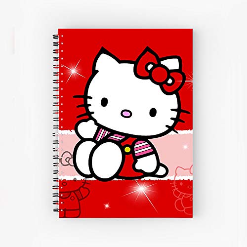 Hello Kitty Notebook - 80 GSM, Wiro Bound Diary, with Plain Sketch Paper 160 Pages -A5 Size(Multicolor)