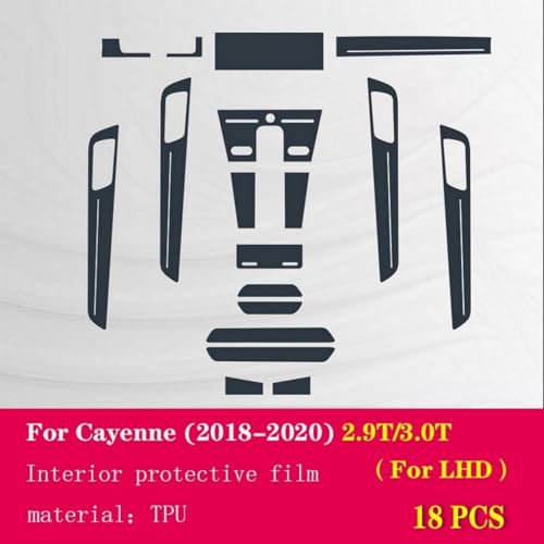 Película protectora TPU Porsche Cayenne 2018-2020 protector transparente antiarañazos premium 3