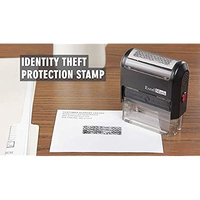 ExcelMark Identity Theft Protection Stamp (ID Theft Stamp Plus 5cc Refill Ink)