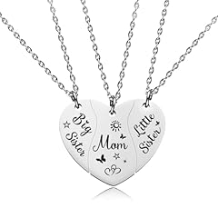Mom and 2 Daughters Matching Necklace Set 3