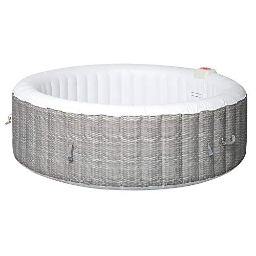 Outsunny-82-x-26-Portable-Hot-Tub-4-Person-Outdoor-Inflatable-Round-Heated-Tub-Spa-with-130-Bubble-Jets-Filter-Pump-Cover-Grey