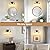 SILAMPDI Black and Gold Bathroom Light Fixtures 2-Lights Vanity Lights with Clear Glass Shade Bathroom Vanity Light 14 Inch Wall Sconces for Mirror Bedroom Hallway (Exclude E26 Bulb)