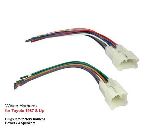 Double DIN Car Stereo Radio Installation Dash Kit Compatible with Toyota Rav 4 (Dash Kit + Wiring Harness) 2006 2007 2008 2009 2010 2011