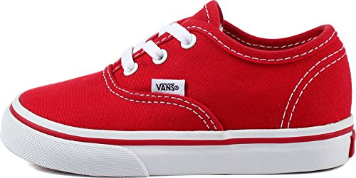 Vans Vans Kids Unisex Authentic Shoes, Size 4, Color (RED) RED