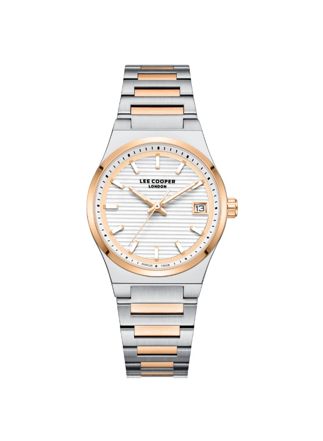 Kadın Kol Saati, Quartz, Gümüş Kadran, Gümüş Kasa, Gümüş Rose Kayış, 31mm, 3ATM, Takvim, LC08289.530
