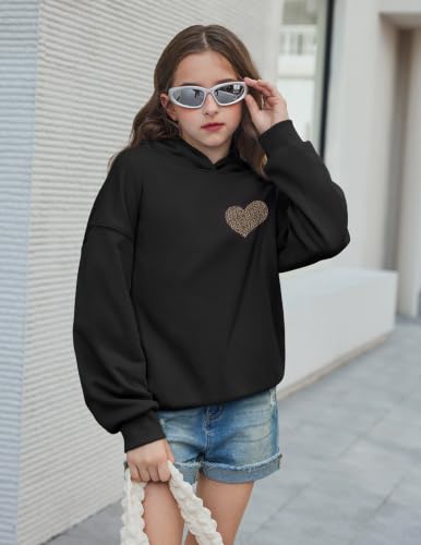 Arshiner Girls Oversized Hoodies Fleece Pullover Sweatshirts Graphic Hoodie — view 2