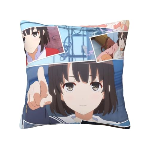 冴えない彼女の育てかた (13) ッションカバー 抱き枕カバー 装飾枕カバー 座布団カバー グッズ ギフト アニメグッズ 着脱簡単 洗える ソファ背当て 両面プリント かわいい おしゃれ 車やソファー 30x30cm