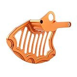 ➋This Billet Rear Brake Disc Guard Protector is CNC-machined from high strength Aircraft Grade Aluminium with beautiful anodized surface finishing.