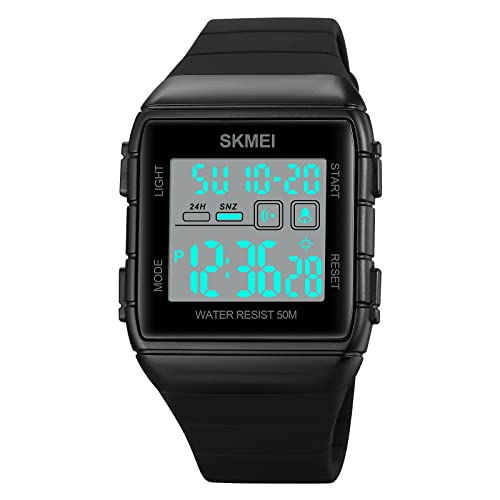 Gosasa Unisex Digital Sports Watch – Multifunction, 50M Waterproof, Silicone Strap, Stopwatch, Alarm, Countdown, Dual Time Zones for Men and Women2