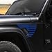 Side Fender Vent Sticker US Flag Decals Vinyl Sticker Compatible with Jeep Wrangler JL JLU Gladiator JT 4xe 2025-2018 2pcs Blue