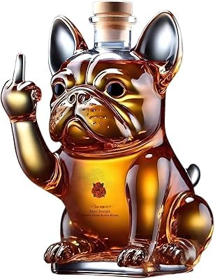 Decantador de Whiskey en Forma de Animal, 320ml, Dispensador de Licor 3D, Decoración de Bar, Regalo para Hombres (Bulldog francés) Decantador de Whiskey en Forma de Animal, 320ml, Dispensador de Licor 3D, Decoración de Bar, Regalo para Hombres (Bulldog francés)