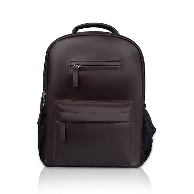 Sigma Laptop Bag for Men Women Casual Travelling Backpack for School, College, Anti-Theft Multifunctional Premium Faux Leather 35 Litre Water Resistant bag With 16 inch Padded Laptop Sleeve (Brown) (B0CWDRWX97) Amazon Price History, Amazon Price Tracker