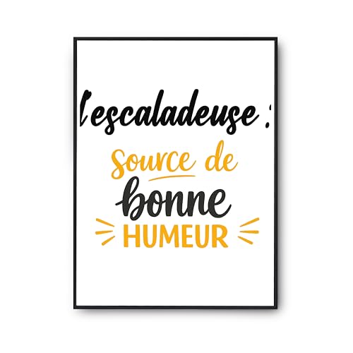 Affiche lescaladeuse Otshirt poster de grimpe imprimé en France idée cadeau déco