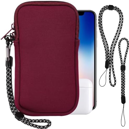 Small Universal Soft Neoprene Phone Pouch Sleeve W/Neck Lanyard & Belt - View #6