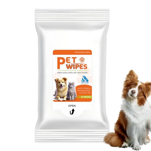 Dog涙やけ取りシート, 敏感肌にも優しい子犬用アイクリーニングシート, ペットアクセサリー お手入れ 洗浄 子犬 子猫 肉球ケア, 子犬 成犬 肉球 日々のケア
