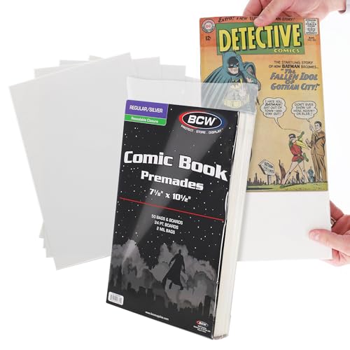 Sacs de bande dessinée pré-chargés anti-jaunissement pour format Silver Age
