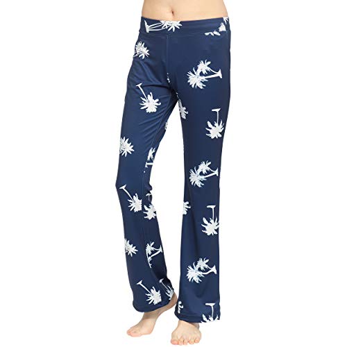 FELLOW フェロー ラッシュガード ロングパンツ 全8色柄 レディース 水着 UVカット ラッシュパンツ カプリ丈 UPF50+ 紫外線対策 パーム LLサイズ