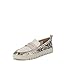 Cream Snake Embossed Leather