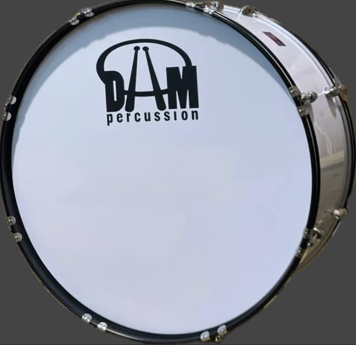 DAM JBMB2412B - Bianco - grancassa da banda o marching band