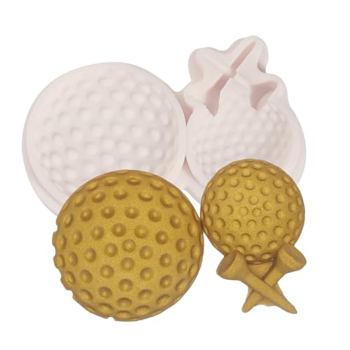 nklbio 1 Pcs Golf Fondant Mold, Golf Ball Cake Decoration