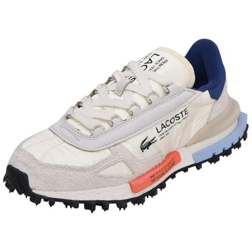 Lacoste Mens Elite Active Sneaker, Off WHT/NVY, 11