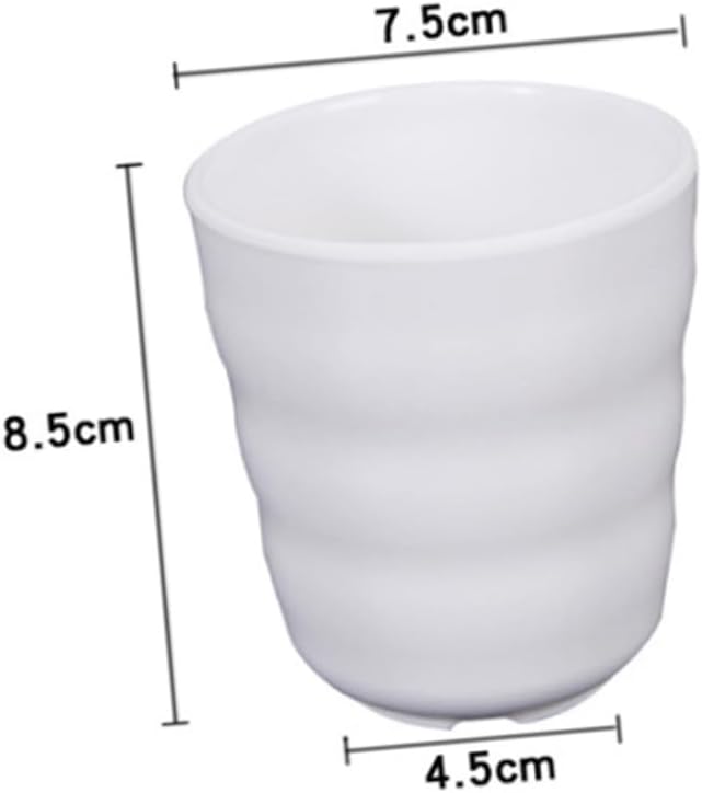 TIDTALEO 4pcs Plastic Water Cup Set Sturdy Drink Cups for Restaurant Hotel and Outdoor Use Lightweight and Stackable Tableware