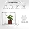 HBlife Mini Greenhouse for Indoor, Clear Stackable Green House with Magnetic Waterproof Door for Small Plants Nursery Germination, Tabletop Portable Greenhouse, 14.1x8.6x10.6 Inch (1 Pack) #1