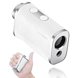 【UUUM GOLF共同開発】ゴルフ レーザー 距離計 【プロ納得の高性能・使いやすさ】小型 軽量 コンパクト マグネット ピンサーチ機能 手ぶれ防止 3点間測定 0.04秒測定 光学6.5倍望遠 距離測定器 計測器 U-CADDY