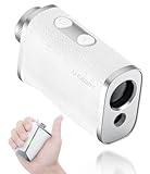 【UUUM GOLF共同開発】ゴルフ レーザー 距離計 【プロ納得の高性能・使いやすさ】小型 軽量 コンパクト マグネット ピンサーチ機能 手ぶれ防止 3点間測定 0.04秒測定 光学6.5倍望遠 距離測定器 計測器 U-CADDY