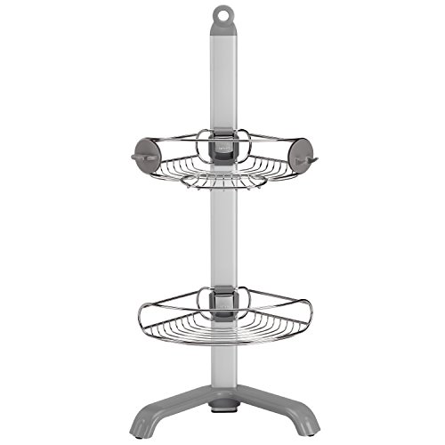 simplehuman Corner Shower Caddy Stainless Steel and Anodized Aluminum