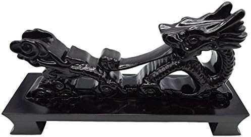 Resin Black Dragon Samurai Sword Katana Wakizashi Tanto Holder Stand Display image 3