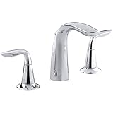 KOHLER K-5317-4-CP Refinia Widespread Lavatory Faucet, Polished Chrome