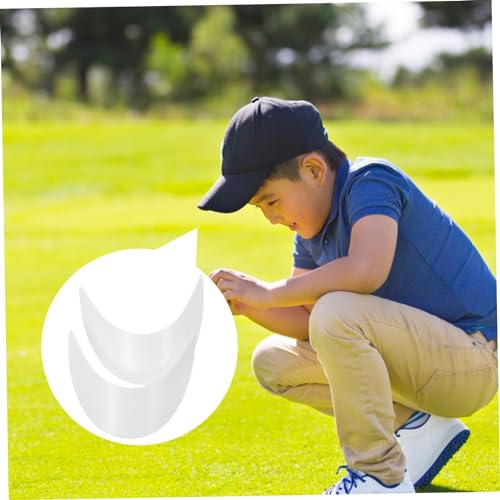 10pcs Fashionable Boys and Girls Hat Brim Inserts Plastic Hat for Visor Easy Installation White3