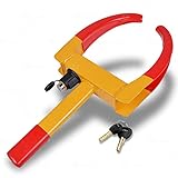 Zone Tech Wheel Lock Security Tire Clamp Premium Quality Heavy Duty Anti- Theft Protective Metal Boot Stabilizer Vehicle Wheel Lock