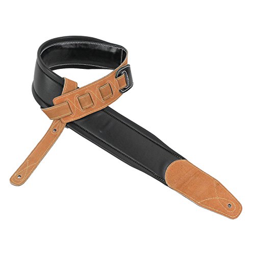 Walker & Williams C-22-XL Sangle de guitare extra longue rembourrée en cuir grainé Noir 147,3 cm, Black - Les Beatles, Paul McCartney, John Lennon, RIngo Starr, George Harrison Walker & Williams C-22-XL Sangle de guitare extra longue rembourrée en cuir grainé Noir 147,3 cm, Black – Image 7