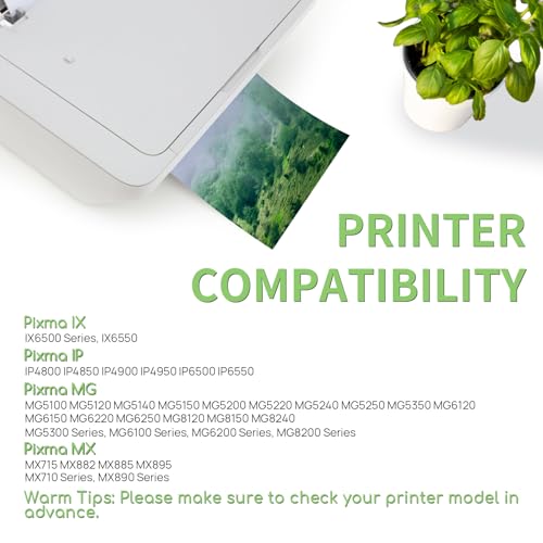 Veson 525XL 526XL Cartouche d'encre Compatible Canon 525 526 PGI-525 CLI-526 pour Canon PIXMA MG5350 MG5150 MG5250 MG5140 MG5240 IP4800 IP4850 IP4900 IP4950 IP6500 IX6550 MX885 MX715 (Lot de 10) – vue 2