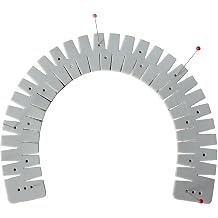 Silicone Hemmer - Professional Sewing Tool for Perfect Hems Heat-Resistant Hem Ruler Flexible Sewing Aid with Marking Holes with Precision Marking Holes for Straight & Curved Edges CM