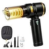 Handheld Car Vacuum, Cordless Portable Vacuum Cleaner with 18000Pa Suction, USB-C Rechargeable, Mini Vacuum for Car, Home, Office, Pet Hair Remover Glove (Black)