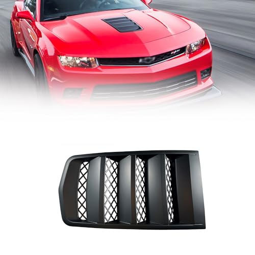 IBESTWOLF Hood Scoop Vents Grille Matt Black Compatible with 2014 2015 Chevy Camaro, Replacement for 22828242 by IBESTWOLF - Used condition - US$37.07