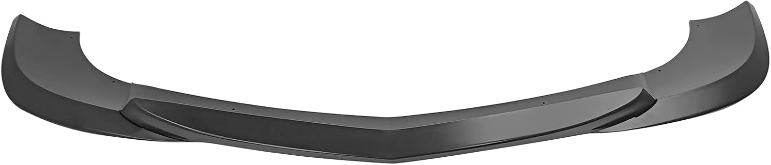 IKON MOTORSPORTS, Front Bumper Lip Compatible with 2012-2014 Mercedes-Benz W204 C Class C180 C200 C250 C300 C350 Models Only, Unpainted Black ABS Plastic GH Style Front Lip Chin Spoiler, 2013