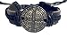 Bronze Tone Saint Benedict Leather Bracelet Adjustable Fit