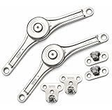 GAMOBIFER Braccetto a Leva Snodo, Klok FERRARI, per Ante a Ribalta e Vasistass, Può essere istallato sia a DX che a SX. (SNODO KLOK in Ferro per Ante Legno, 2, Pezzo)