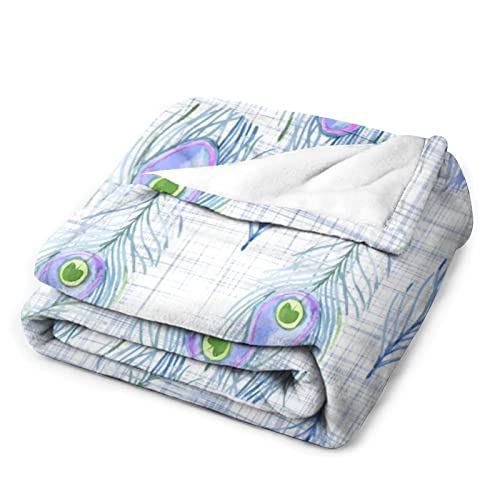 Couverture de voyage paon rustique 101x127 cm pour canapé - 6