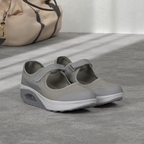 Image of Git-up Women's Arch Support Walking Shoes, Breathable Wide Toe Box Nursing Work Shoes for Plantar Fasciitis