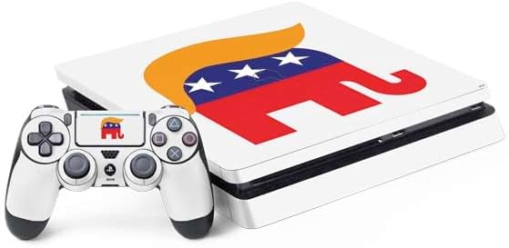 Skinit Decal Gaming Skin Compatible with PS4 Slim Bundle - Feel The Bern Outline Design