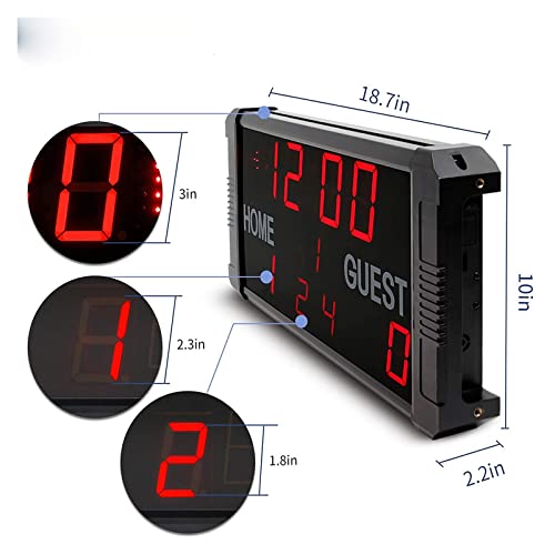 Marcador electrónico de baloncesto con zumbador 14/24 seg miniatura 3